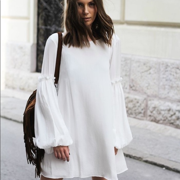 Zara Dresses & Skirts - NWOT Bell Sleeve Tunic Dress